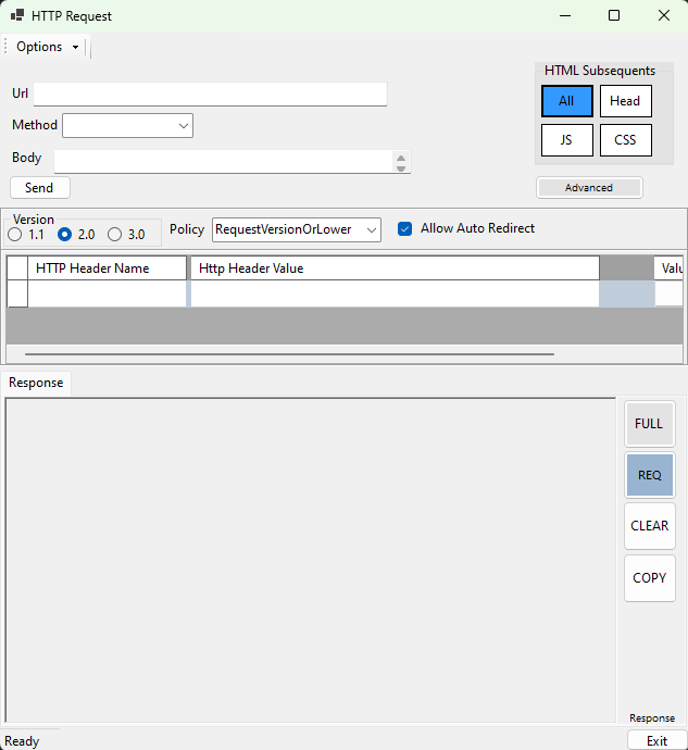 HTTP Request HTTP Request with advanced options.